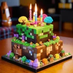 Торт на день рождения в стиле Minecraft_Kandinsky 3.1.webp