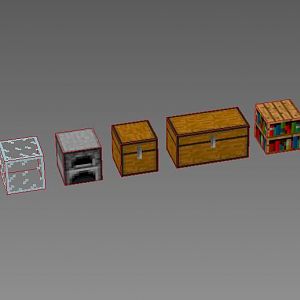 Модели блоков майнкрафт в 3ds-max