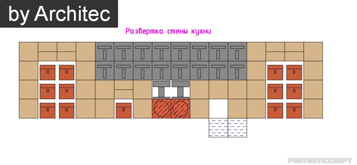 развертка стены дома