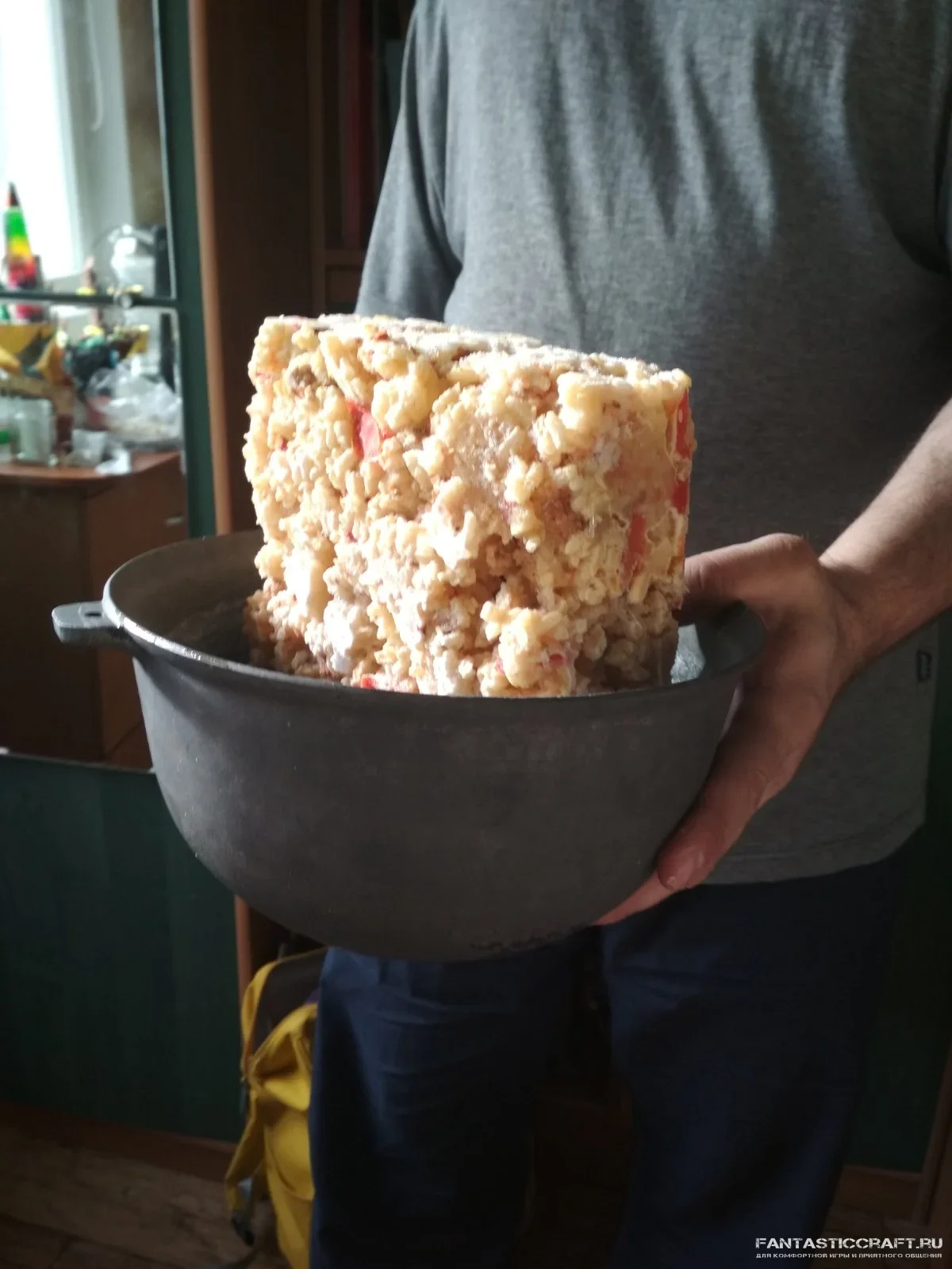 Кирпич плова :)! Плов по майнкрафтавски!